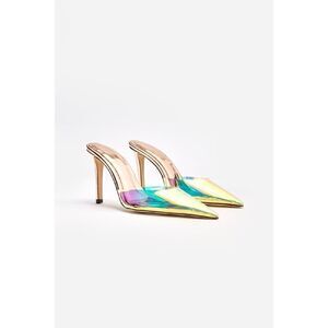 Good American PVC RAINBOW CINDER-F*CKING-RELLA WOMEN'S SIZE 9